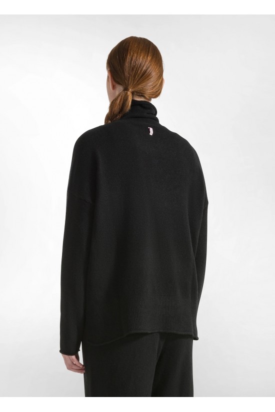 Γυναικεία μαύρη πλεκτή μπλούζα - Deha D12211 Γυναικεία μαύρη πλεκτή μπλούζα - Deha D12211