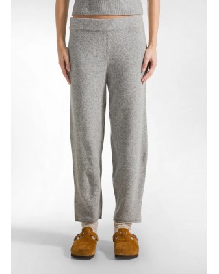 Γυναικείο γκρι πλεκτό παντελόνι φόρμας - Deha D12205 Γυναικείο γκρι πλεκτό παντελόνι φόρμας - Deha D12205