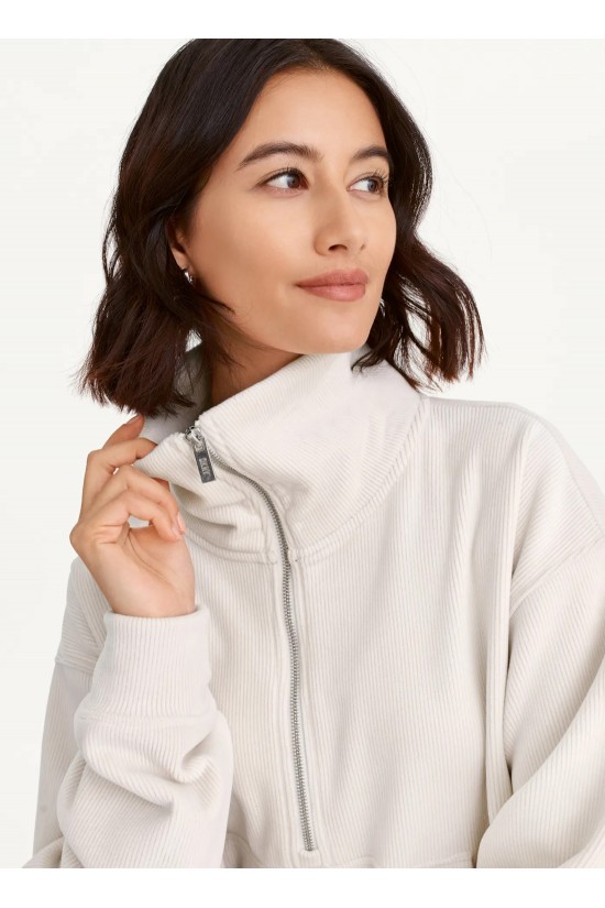 Women's beige rib pullover - DKNY DP3T9414 Women's beige rib pullover - DKNY DP3T9414