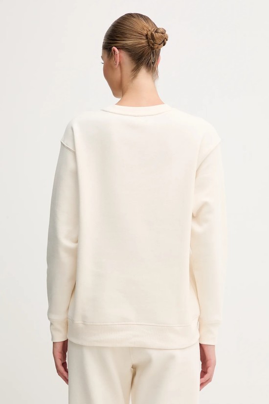 Γυναικεία μπεζ μπλούζα φούτερ με logo - DKNY DP5T1340 Γυναικεία μπεζ μπλούζα φούτερ με logo - DKNY DP5T1340