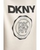 Γυναικεία μπεζ μπλούζα φούτερ με logo - DKNY DP5T1340 Γυναικεία μπεζ μπλούζα φούτερ με logo - DKNY DP5T1340