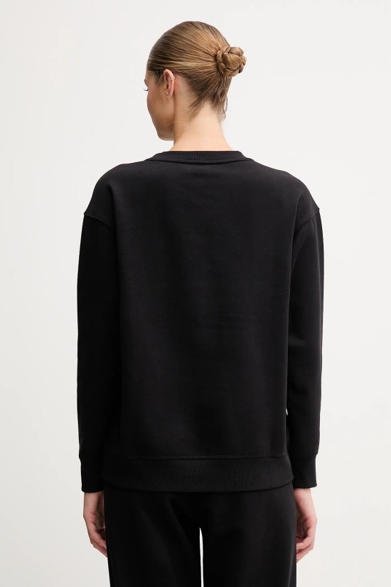 Γυναικεία μαύρη μπλούζα φούτερ με logo - DKNY DP5T1340 Γυναικεία μαύρη μπλούζα φούτερ με logo - DKNY DP5T1340