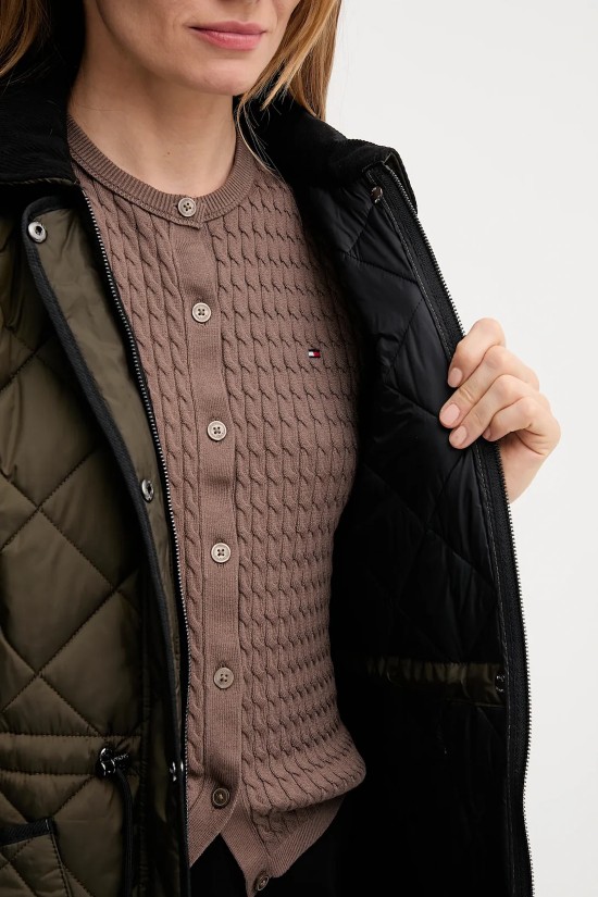 Γυναικείο λαδί καπιτονέ μπουφάν - DKNY DLEMPT76 Γυναικείο λαδί καπιτονέ μπουφάν - DKNY DLEMPT76
