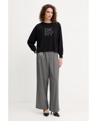 Γυναικεία μαύρη μακρυμάνικη μπλούζα με logo - DKNY DJ5T1488 Γυναικεία μαύρη μακρυμάνικη μπλούζα με logo - DKNY DJ5T1488