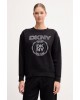 Γυναικεία μαύρη μπλούζα φούτερ με logo - DKNY DP5T1340 Γυναικεία μαύρη μπλούζα φούτερ με logo - DKNY DP5T1340
