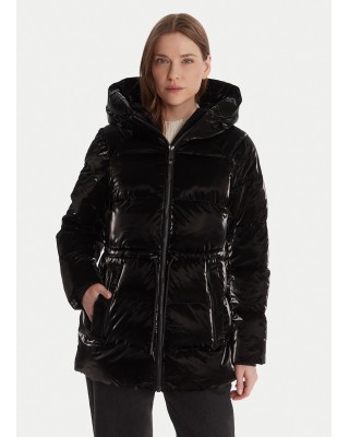 Γυναικείο puffer μαύρο μπουφάν - DKNY DLEMPS63  Γυναικείο puffer μαύρο μπουφάν - DKNY DLEMPS63