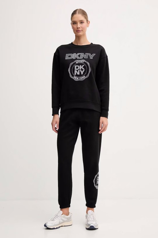 Γυναικείο μαύρο παντελόνι φόρμας - DKNY DP5P3667 Γυναικείο μαύρο παντελόνι φόρμας - DKNY DP5P3667