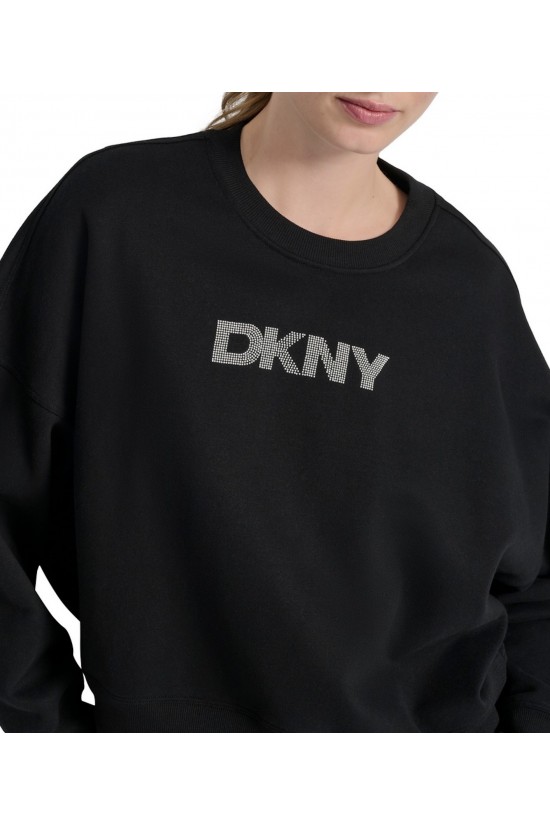 Γυναικείο μαύρο φούτερ - DKNY DP5T1370