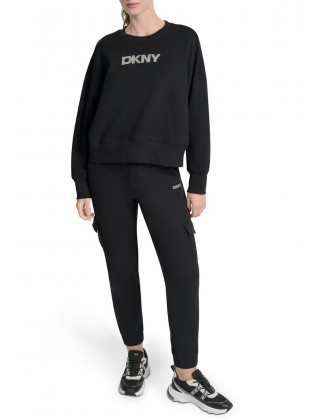 Γυναικείο μαύρο φούτερ - DKNY DP5T1370