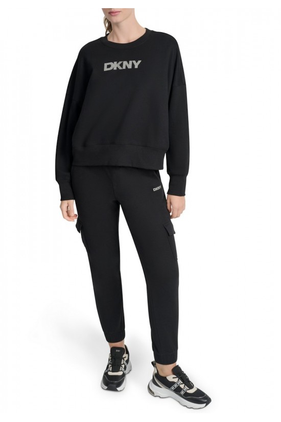 Γυναικείο μαύρο φούτερ - DKNY DP5T1370