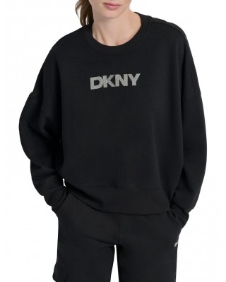 Γυναικείο μαύρο φούτερ - DKNY DP5T1370