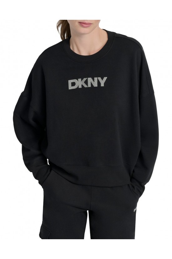 Γυναικείο μαύρο φούτερ - DKNY DP5T1370