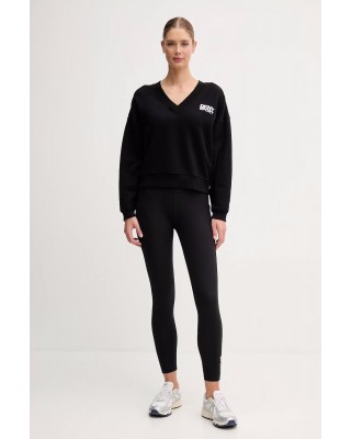 Γυναικείο μαύρο φούτερ με V λαιμό - DKNY DP5T1279