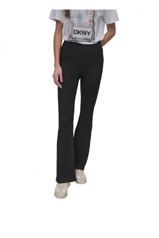 Γυναικείο μαύρο ψηλόμεσο τζιν καμπάνα - DKNY DJ4M4022
