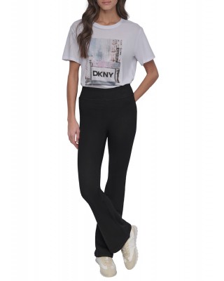 Γυναικείο μαύρο ψηλόμεσο τζιν καμπάνα - DKNY DJ4M4022