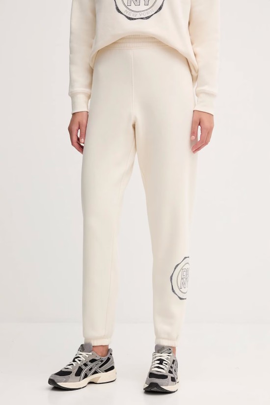 Γυναικείο μπεζ παντελόνι φόρμας - DKNY DP5P3667 Γυναικείο μπεζ παντελόνι φόρμας - DKNY DP5P3667