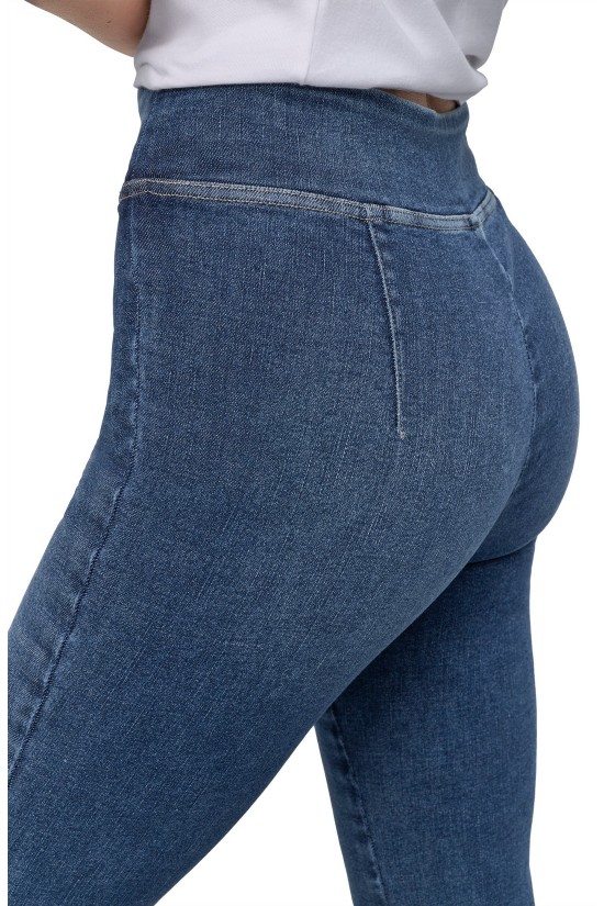 Γυναικείο μπλε ψηλόμεσο τζιν καμπάνα - DKNY DJ4M4022