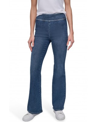 Γυναικείο μπλε ψηλόμεσο τζιν καμπάνα - DKNY DJ4M4022