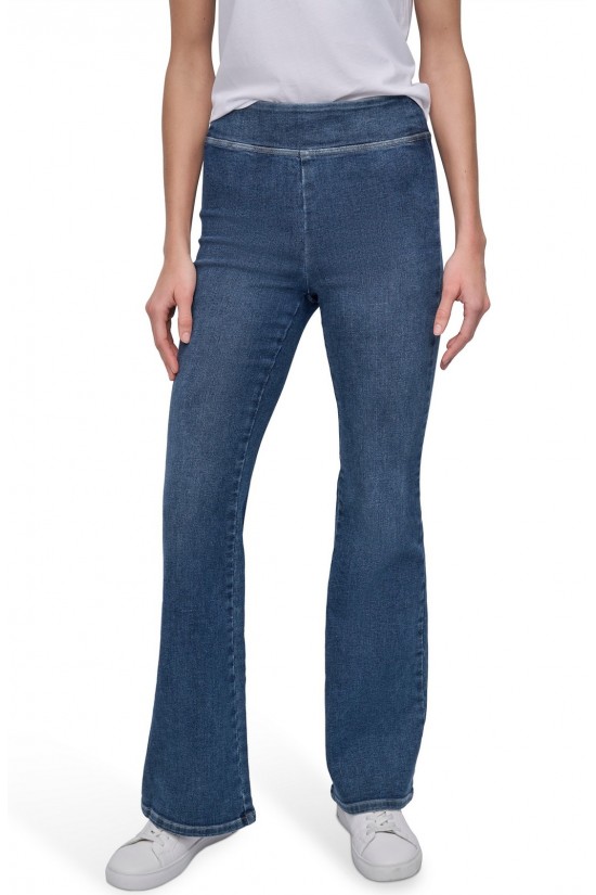 Γυναικείο μπλε ψηλόμεσο τζιν καμπάνα - DKNY DJ4M4022