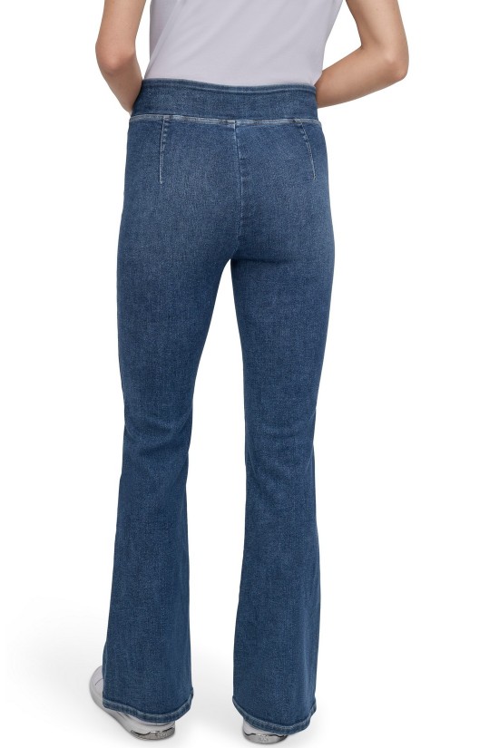 Γυναικείο μπλε ψηλόμεσο τζιν καμπάνα - DKNY DJ4M4022