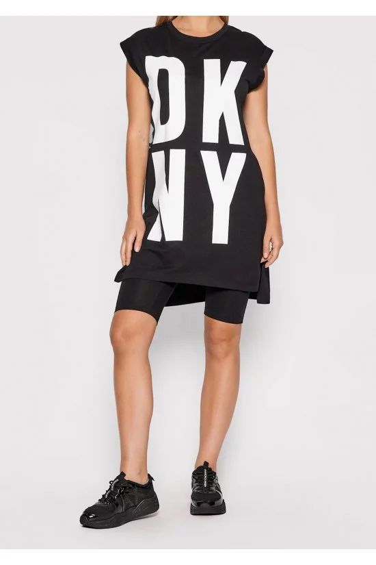 Γυναικεία μακριά μπλούζα με κοντό μανίκι - DKNY P1RHRB2M Γυναικεία μακριά μπλούζα με κοντό μανίκι - DKNY P1RHRB2M