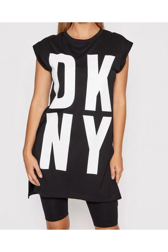 Γυναικεία μακριά μπλούζα με κοντό μανίκι - DKNY P1RHRB2M Γυναικεία μακριά μπλούζα με κοντό μανίκι - DKNY P1RHRB2M