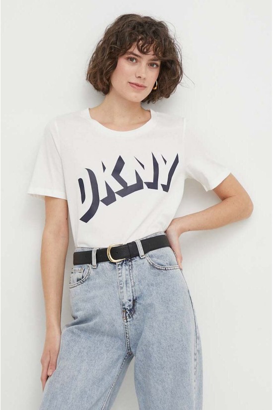 Γυναικεία κοντομάνικη μπλούζα - DKNY D2A4A0AT