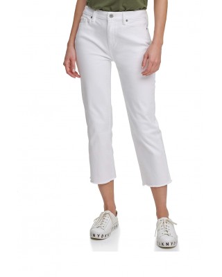 Γυναικείο λευκό κάπρι τζιν παντελόνι - DKNY E0RL2630