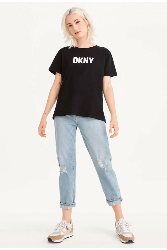 Γυναικεία κοντομάνικη μπλούζα - DKNY W3276CNA