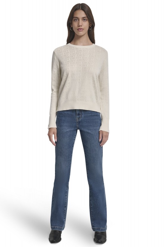 Γυναικείο μπεζ χρυσό πουλόβερ - DKNY DJ5RO877