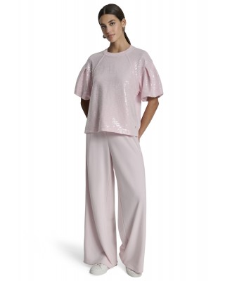 Γυναικεία κοντομάνικη μπλούζα με παγιέτα - DKNY DJ6T1670