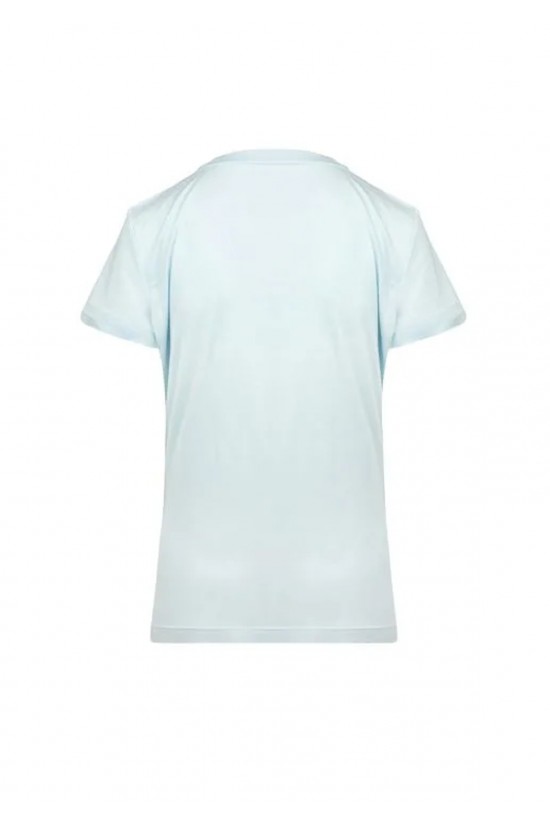 Γυναικεία γαλάζια κοντομάνικη μπλούζα - DKNY DJ6T1684