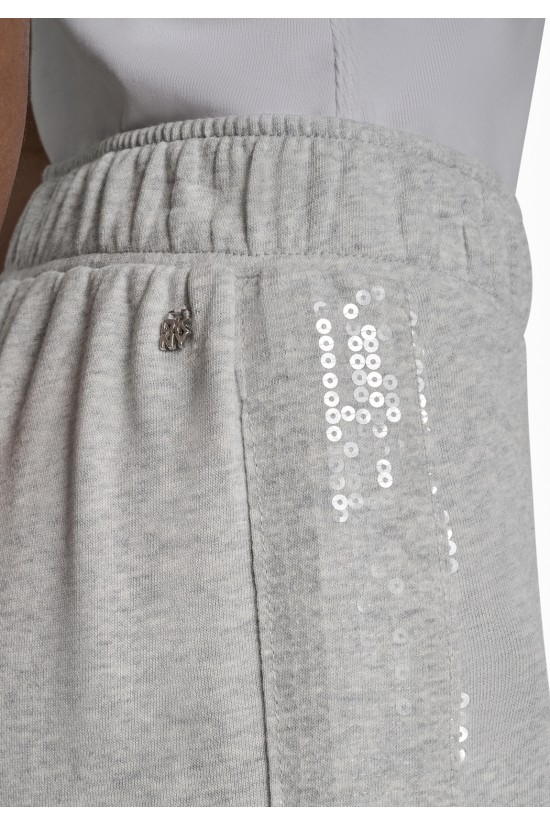 Γυναικείο γκρι παντελόνι φόρμας με παγιέτα - DKNY DJ6P3115