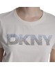 Γυναικεία μπεζ κοντομάνικη μπλούζα - DKNY DP6T1557