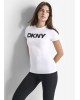 Γυναικεία λευκή κοντομάνικη μπλούζα - DKNY DP5T9923