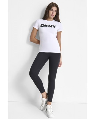 Γυναικεία λευκή κοντομάνικη μπλούζα - DKNY DP5T9923