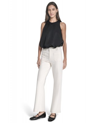 Γυναικεία μαύρη αμάνικη μπλούζα - DKNY DJ6W2193