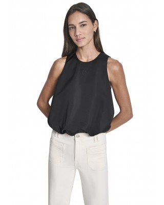 Γυναικεία μαύρη αμάνικη μπλούζα - DKNY DJ6W2193