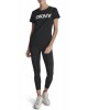 Γυναικεία μαύρη κοντομάνικη μπλούζα - DKNY DP5T9923