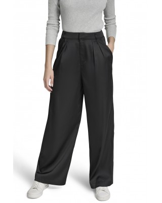 Γυναικεία μαύρη ψηλόμεση παντελόνα με πιέτα - DKNY DJ5P3100