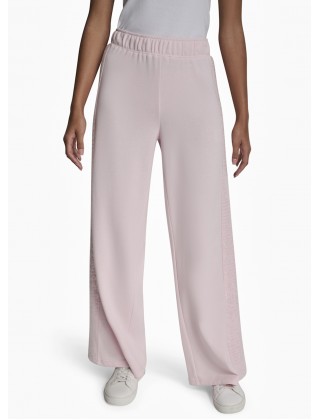 Γυναικείο ροζ παντελόνι φόρμας με παγιέτα - DKNY DJ6P3115