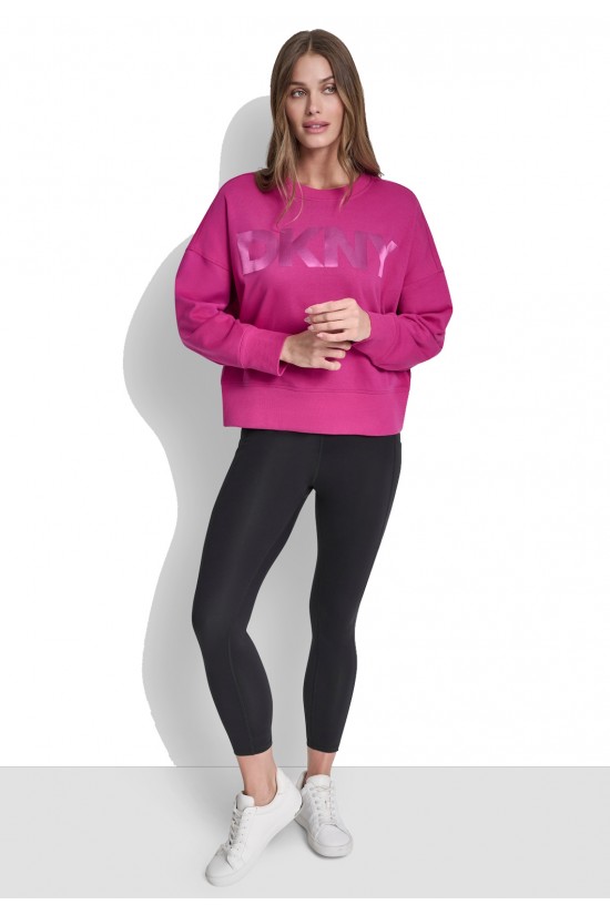 Γυναικείο φούξια oversized φούτερ - DKNY DP6T1561