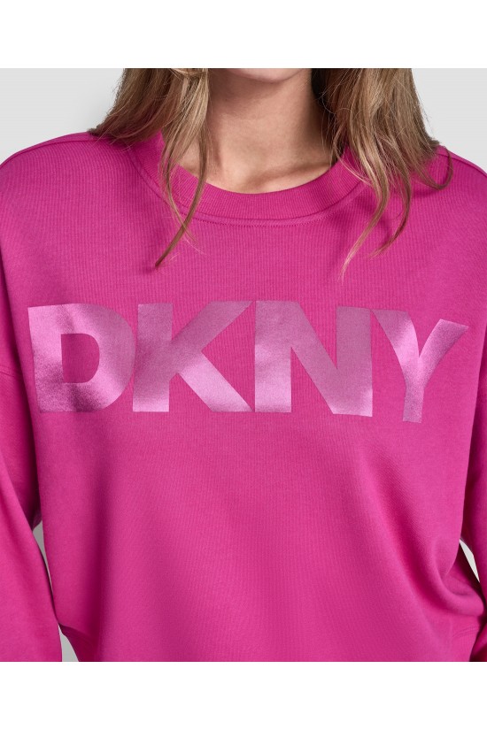 Γυναικείο φούξια oversized φούτερ - DKNY DP6T1561