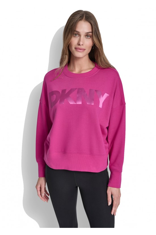 Γυναικείο φούξια oversized φούτερ - DKNY DP6T1561