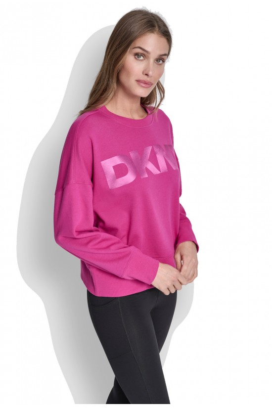 Γυναικείο φούξια oversized φούτερ - DKNY DP6T1561
