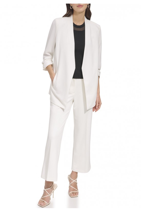 Γυναικείο ivory σακάκι με 3/4 μανίκι - DKNY P9RCAAWI