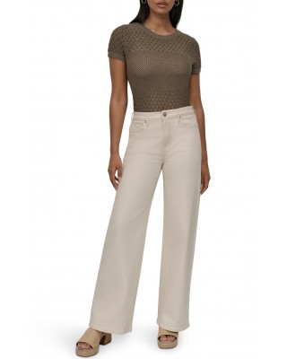 Γυναικείο ίσιο εκρού τζιν παντελόνι - DKNY DJ5M4076