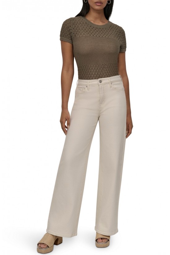 Γυναικείο ίσιο εκρού τζιν παντελόνι - DKNY DJ5M4076