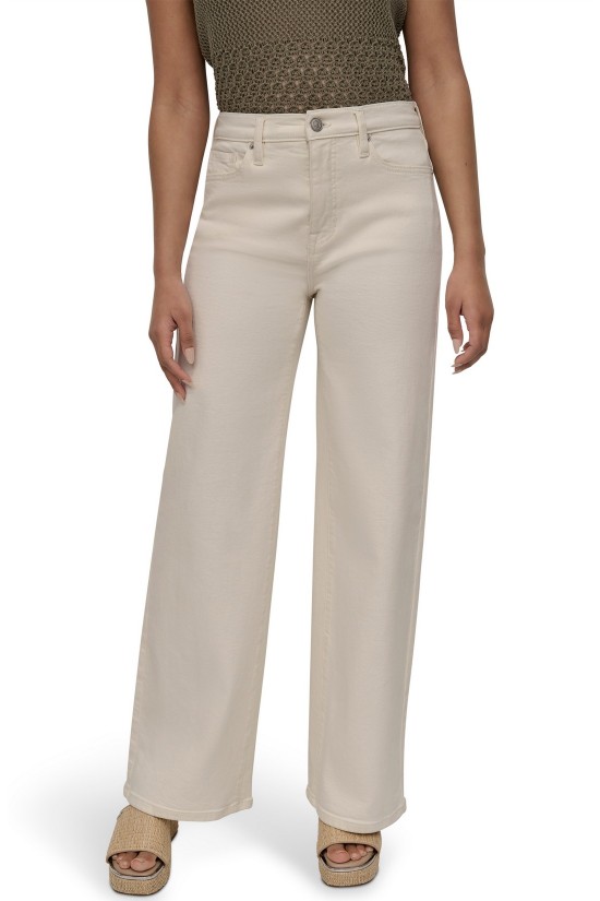 Γυναικείο ίσιο εκρού τζιν παντελόνι - DKNY DJ5M4076