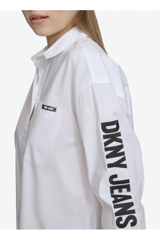 Γυναικείο λευκό πουκάμισο - DKNY E31MIRDM